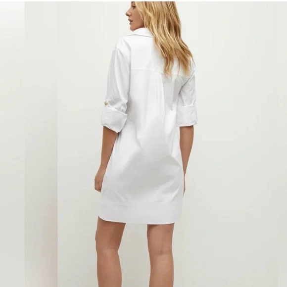 Veronica Beard Saude White Dress 4 - Picture 2 of 10